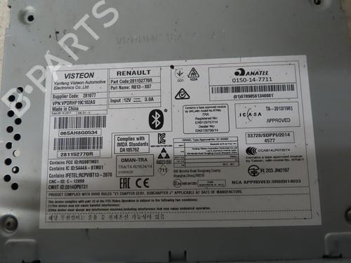 Used Radio RENAULT TWINGO III (BCM_, BCA_) 1.0 SCe 70 (BCMB) (69 hp) 16979567