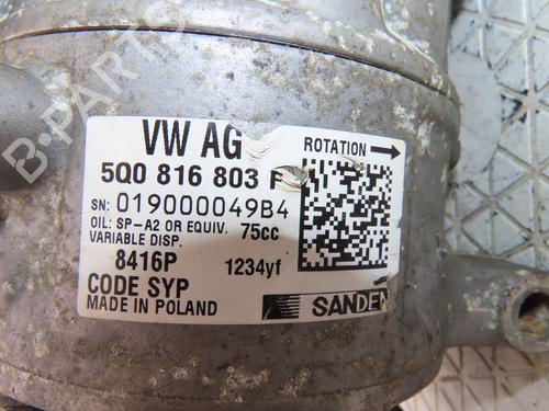 AC compressor VW GOLF VII (5G1, BQ1, BE1, BE2) 2.0 R 4motion | BP26195697M34 
