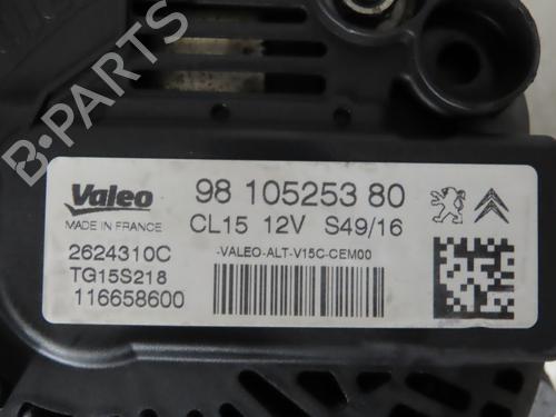Used Alternator Alternator PEUGEOT 308 II (LB_, LP_, LW_, LH_, L3_) 1.6 HDi 100 (99 hp) 16165013 16165013