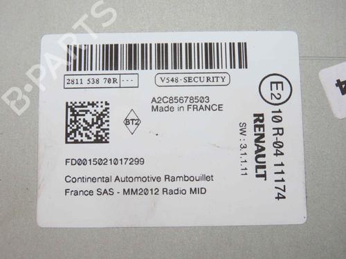Radio RENAULT CAPTUR I (J5_, H5_) 0.9 TCe 90 | BP37057036E6 - Image 3