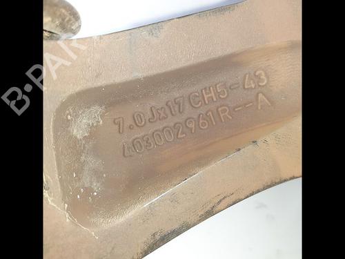Used Rim RENAULT MEGANE IV Hatchback (B9A/M/N_) 1.3 TCe 140 (B9NB) (140 hp) 28050931