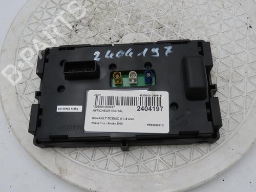 Used Display monitor Display monitor RENAULT SCÉNIC III (JZ0/1_) 1.5 dCi (106 hp) 21836611 21836611