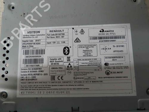 Radio RENAULT TWINGO III (BCM_, BCA_) 1.0 SCe 70 (BCMB) | BP37046541E6 - Image 3