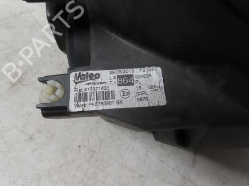 Used Left headlight FIAT PUNTO (199_) 1.3 D Multijet (75 hp) 16979646