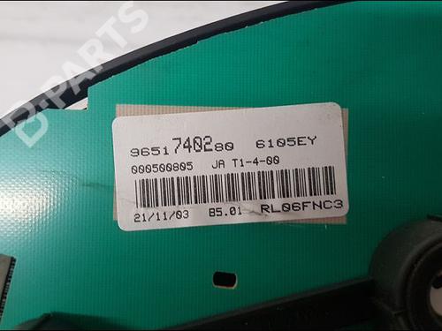 Instrument cluster PEUGEOT 206 Hatchback (2A/C) 1.4 HDi eco 70 | BP10945873C47 