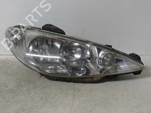 Faro destro PEUGEOT 206 CC (2D) 1.6 16V (2DNFUF, 2DNFUR) (109 hp) 17469537