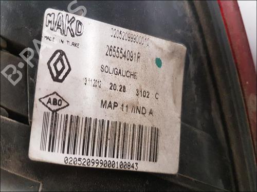 Left taillight RENAULT CLIO IV (BH_) 1.5 dCi 75 | BP10953834C34
