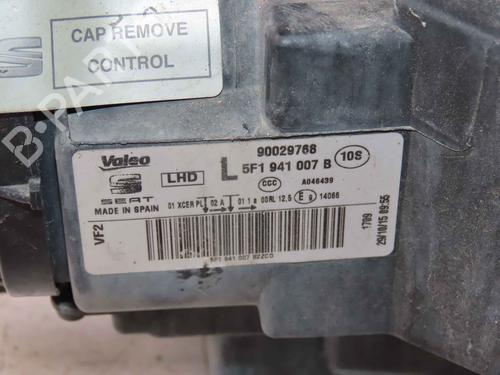 Left headlight SEAT LEON (5F1) 1.6 TDI | BP37060111C28 - Image 5