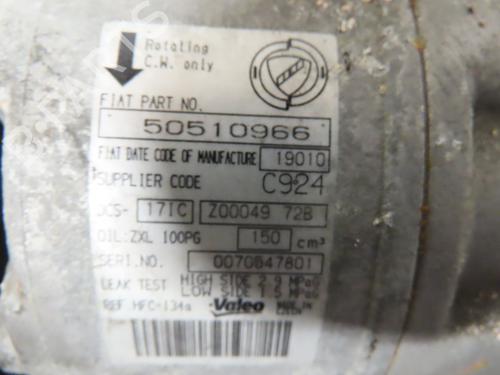 AC compressor ALFA ROMEO 159 Sportwagon (939_) 2.0 JTDM (939BXQ1B) | BP18732258M34