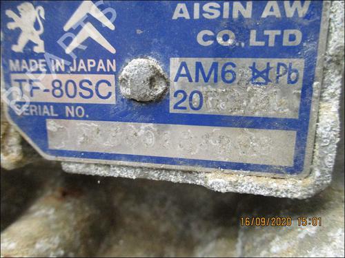 Used Gearbox PEUGEOT 607 (9D, 9U) 2.7 HDi 24V (204 hp) 15903415