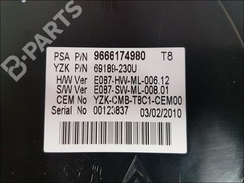 Instrument cluster PEUGEOT 5008 (0U_, 0E_) 2.0 HDi 150 / BlueHDi 150 | BP10945950C47 