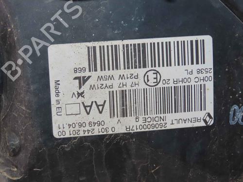 Left headlight RENAULT MEGANE III Hatchback (BZ0/1_, B3_) 1.9 dCi (BZ0N, BZ0J) | BP37052303C28 - Image 5