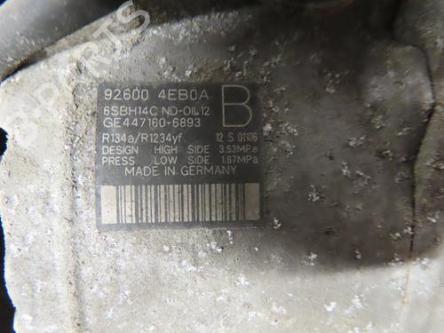 Used AC compressor AC compressor RENAULT KADJAR (HA_, HL_) 1.2 TCe 130 (HLMR) (130 hp) 19089563 19089563