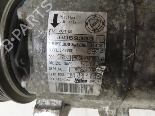 AC compressor ALFA ROMEO 159 Sportwagon (939_) 1.9 JTDM 16V (939BXC1B, 939BXC12) | BP16781574M34 