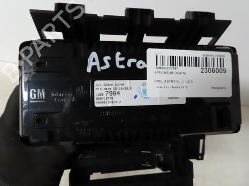 Used Display monitor OPEL ASTRA J (P10) 1.7 CDTI (68) (110 hp) 17382043