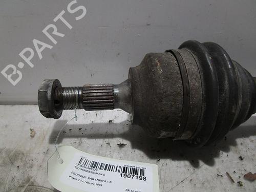 Used Left front driveshaft PEUGEOT PARTNER Tepee 1.6 HDi (75 hp) 10942787