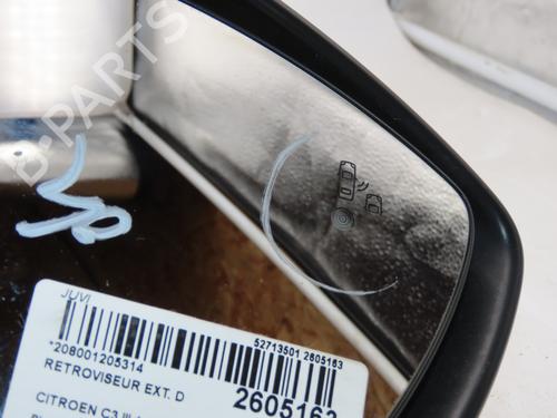 Right mirror CITROËN C3 III (SX) 1.2 VTi 82 | BP36542995C27 - Image 2