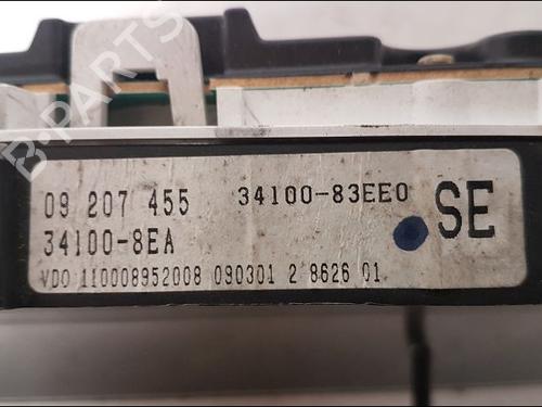 Used Instrument cluster OPEL AGILA A (H00) 1.2 16V (F68) (75 hp) 14988563