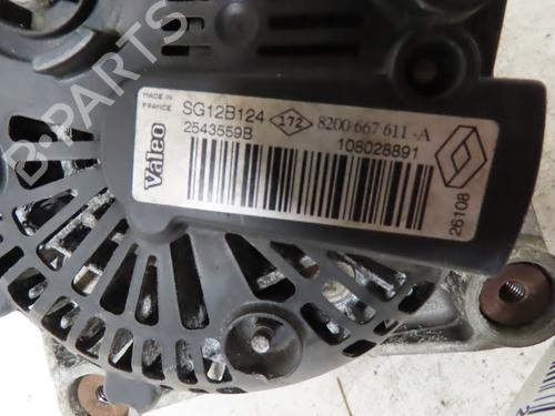 Alternator RENAULT SCÉNIC II (JM0/1_) 1.9 dCi (JM14) | BP16667421M7 