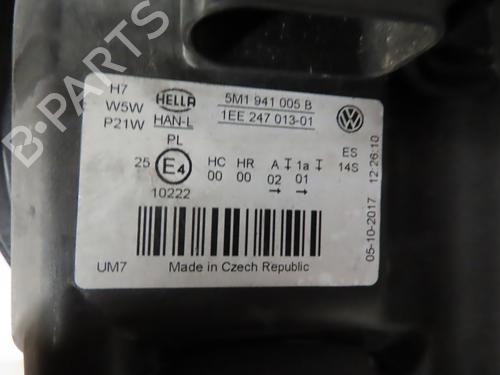 Left headlight VW GOLF PLUS V (5M1, 521) 1.9 TDI | BP18779703C28 