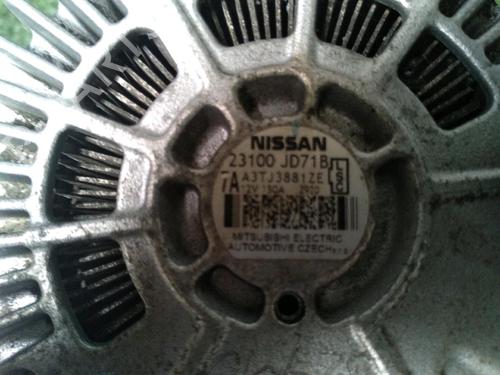 Alternator NISSAN QASHQAI / QASHQAI +2 I (J10, NJ10, JJ10E) 1.6 dCi All-wheel Drive | BP13886069M7 
