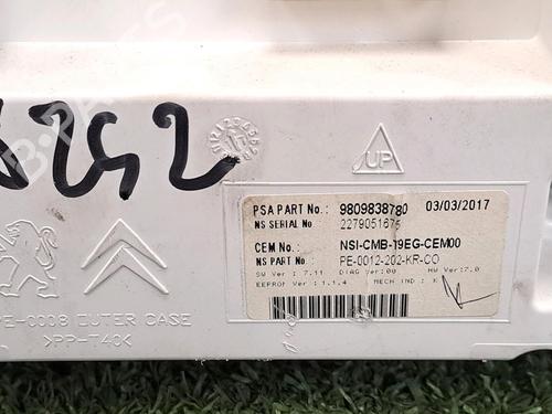 Instrument cluster PEUGEOT 308 II (LB_, LP_, LW_, LH_, L3_) 1.6 HDi / BlueHDi 115 | BP29949036C47