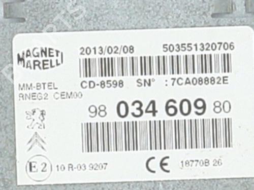 Used Radio Radio CITROËN DS5 2.0 HDi 200 Hybrid4 All-wheel Drive (200 hp) 31669071 31669071