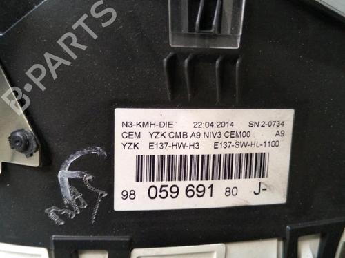 Instrument cluster PEUGEOT 208 I (CA_, CC_) 1.6 HDi | BP30071044C47 