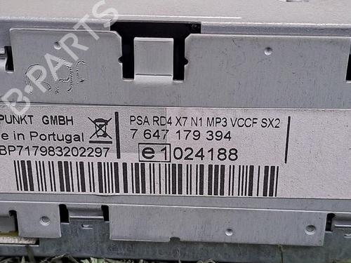 Radio PEUGEOT PARTNER Box Body/MPV 1.6 HDi 16V | BP29947115E6 