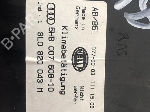 Commande Chauffage AUDI A3 (8L1) S3 quattro (210 hp) 30069490