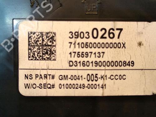 Instrument cluster OPEL ASTRA K (B16) 1.4 Turbo (68) | BP30075844C47