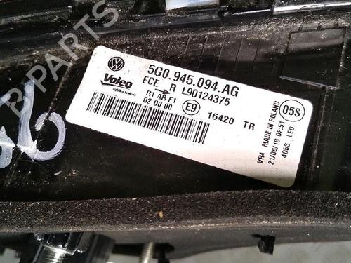 Right tailgate light VW GOLF VII (5G1, BQ1, BE1, BE2) 1.5 TSI | BP29952534C80