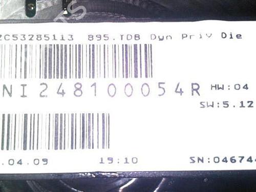 Instrument cluster RENAULT MEGANE III Hatchback (BZ0/1_, B3_) 1.5 dCi | BP30075281C47 