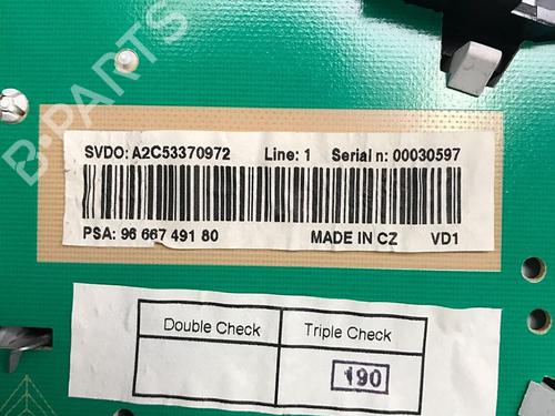 Instrument cluster PEUGEOT 207 CC (WD_) 1.6 HDi | BP30074380C47 