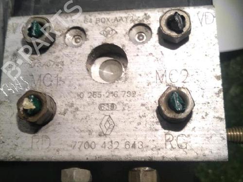ABS pump RENAULT MEGANE I (BA0/1_) 1.6 16V (BA04, BA0B, BA11, BA1J, BA16, BA19, BA1K, BA1V,... | BP30072973M43