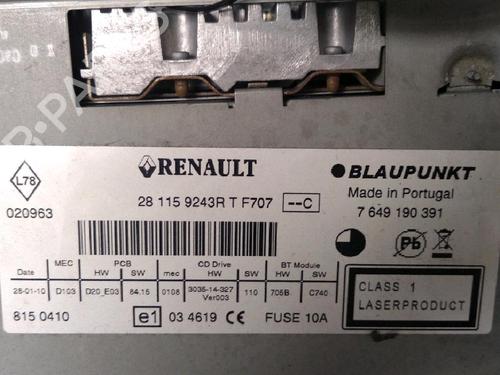 Radio RENAULT SCÉNIC III (JZ0/1_) 1.5 dCi | BP17157865E6