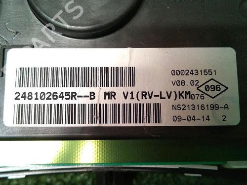 Instrument cluster DACIA DUSTER (HS_) 1.5 dCi 4x4 | BP30073815C47 