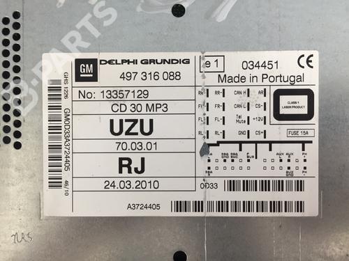 Radio OPEL CORSA D (S07) 1.2 (L08, L68) | BP11401818E6 