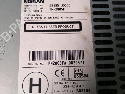 Radio NISSAN QASHQAI / QASHQAI +2 I (J10, NJ10, JJ10E) 2.0 dCi | BP17158459E6 