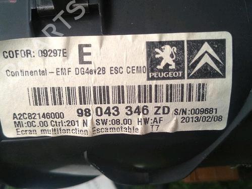 Display monitor PEUGEOT 308 I (4A_, 4C_) 1.6 HDi | BP30075872C48 