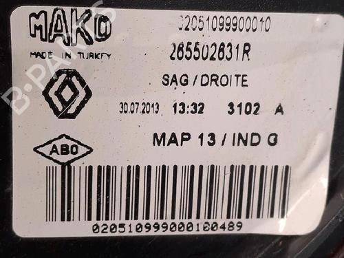 Used Right taillight RENAULT CLIO IV (BH_) 1.5 dCi 75 (75 hp) 30063863