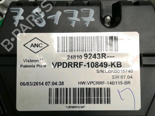 Instrument cluster RENAULT CAPTUR I (J5_, H5_) 0.9 TCe 90 | BP37731567C47 - Image 3