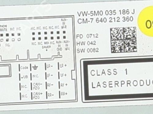 Used Radio Radio VW POLO V (6R1, 6C1) 1.6 TDI (90 hp) 31194753 31194753