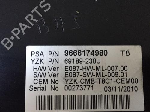 Instrument cluster PEUGEOT 3008 I MPV (0U_) 1.6 HDi | BP29950788C47 