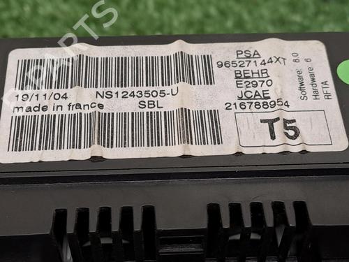Climate control PEUGEOT 307 SW (3H) 2.0 HDI 90 | BP26304675I5 