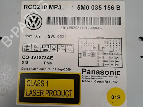 Used Radio Radio VW POLO V (6R1, 6C1) 1.6 TDI (90 hp) 33006139 33006139