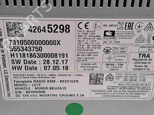 Display OPEL CORSA E (X15) 1.4 Turbo (08, 68) | BP30064182C48 - Image 2