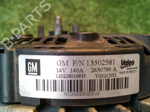 Alternator OPEL ASTRA J (P10) 2.0 CDTI (68) | BP30071685M7