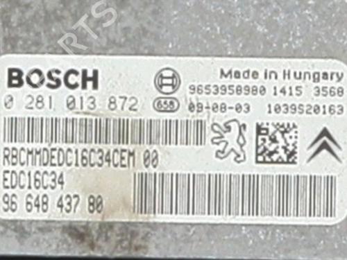 Used Engine control unit (ECU) Engine control unit (ECU) PEUGEOT PARTNER MPV (5_, G_) [1996-2026] 34454538 34454538