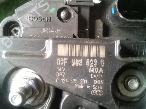 Alternator VW POLO V (6R1, 6C1) 1.2 TSI | BP30076083M7 